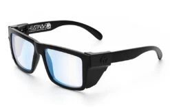 VISE Z87 Sunglasses Black Frame: Blue Light Blocking Lens 9 VISE Z87 Sunglasses Black Frame: Blue Light Blocking Lens -Heat Wave Visual Shop Black Clear Blue Light Angle Black