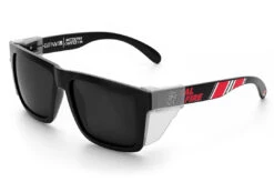 XL VISE Z87 Sunglasses: Cal Fire / Muertos Customs -Heat Wave Visual Shop CalFire Black Angle Clear