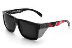 XL VISE Z87 Sunglasses: Cal Fire / Muertos Customs -Heat Wave Visual Shop CalFire Black Angle Smoke