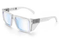 XL VISE Z87 Sunglasses Vapor Clear Frame: Blue Light Blocking -Heat Wave Visual Shop Clear Blue Light Angle Clear