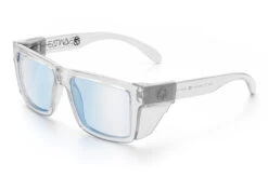 VISE Z87 Sunglasses Vapor Clear Frame: Blue Light Blocking Lens -Heat Wave Visual Shop Clear Clear Blue Light Angle Clear