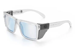 VISE Z87 Sunglasses Vapor Clear Frame: Blue Light Blocking Lens -Heat Wave Visual Shop Clear Clear Blue Light Angle Smoke