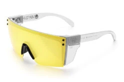 Lazer Face Glasses: HI-VIS YELLOW Z87 -Heat Wave Visual Shop Clear Hi Vis Yellow Angle Clear