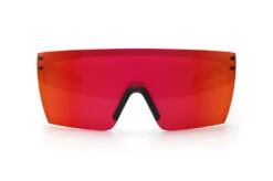 Performance Lazer Face Sunglasses: Red/Orange Z87+ -Heat Wave Visual Shop LazerFace Perf Black Matte Firestorm Front