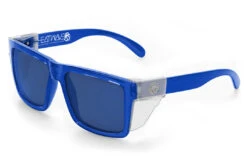 XL VISE Z87 Sunglasses Neon Blue Frame -Heat Wave Visual Shop Neon Blue Clear 602a8247 9ba4 4417 9e18 66ef7f1ab989