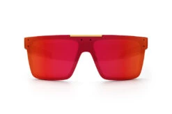 Performance Quatro Sunglasses: Red/Orange Z87+ -Heat Wave Visual Shop Quatro Perf Black Matte Firestorm Front