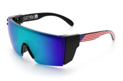 Lazer Face Sunglasses: Stars & Stripes USA Z87 9 Lazer Face Sunglasses: Stars & Stripes USA Z87 -Heat Wave Visual Shop Stars Stripes USA Black Angle Black