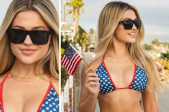 USA VISE Sunglasses: GLOSS BLACK 23 USA VISE Sunglasses: GLOSS BLACK -Heat Wave Visual Shop USAVISE GIRL