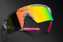 Future Tech Sunglasses: Vapor Clear Frame Spectrum Lens Z87+ -Heat Wave Visual Shop VAPOR SPECTRUM