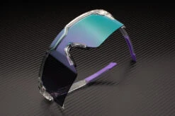 Future Tech Sunglasses: Vapor Clear Frame Ultra Violet Lens Z87+ -Heat Wave Visual Shop VAPOR ULTRA V