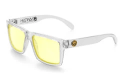 VISE Z87 Sunglasses Vapor Clear Frame: -Heat Wave Visual Shop Vise Clear HiVis Yellow