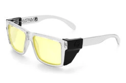VISE Z87 Sunglasses Vapor Clear Frame: -Heat Wave Visual Shop Vise Clear HiVis Yellow Black