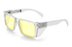 VISE Z87 Sunglasses Vapor Clear Frame: -Heat Wave Visual Shop Vise Clear HiVis Yellow Clear