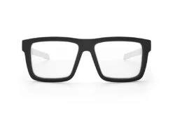 Performance XL VISE Sunglasses Frame: Anti Fog Clear Lens Z87+ -Heat Wave Visual Shop Vise XL Perf Black Matte Clear Front