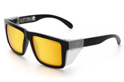 XL VISE Z87 Sunglasses Black Frame: Gold Lens 9 XL VISE Z87 Sunglasses Black Frame: Gold Lens -Heat Wave Visual Shop XLGoldCSS