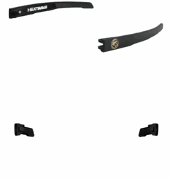 Custom Future Tech -Heat Wave Visual Shop arm performance black with black and gold emblems