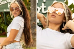 Carat Sunglasses: White 16 Carat Sunglasses: White -Heat Wave Visual Shop carat white girl
