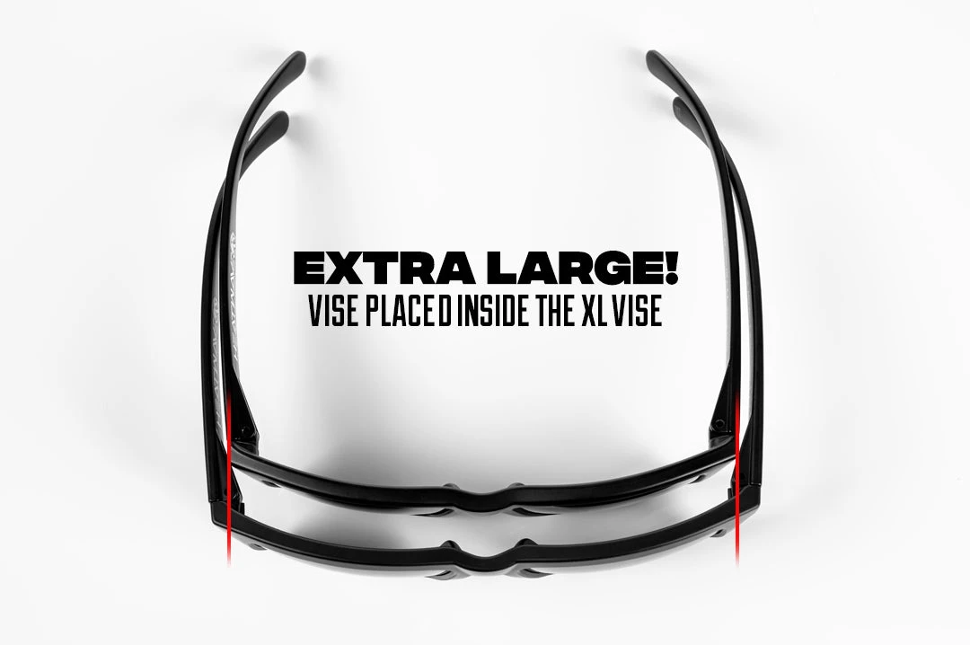 XL VISE Z87 Sunglasses Black Frame: Black Lens 4 XL VISE Z87 Sunglasses Black Frame: Black Lens - Image 2