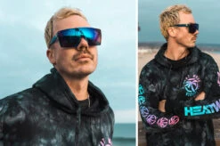 Lazer Face Sunglasses: Neon Blue Z87 11 Lazer Face Sunglasses: Neon Blue Z87 -Heat Wave Visual Shop lazer neon blue