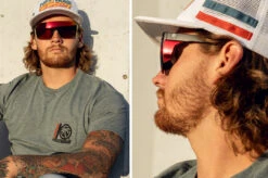 Performance Lazer Face Sunglasses: Red/Orange Z87+ -Heat Wave Visual Shop lazer sunblast lifestyle