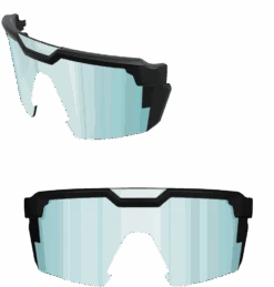 Custom Future Tech -Heat Wave Visual Shop lens arctic chome