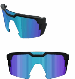 Custom Future Tech -Heat Wave Visual Shop lens galaxy blue