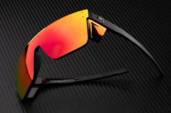 Performance Quatro Sunglasses: Red/Orange Z87+ -Heat Wave Visual Shop quatrofirestorm