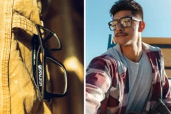 VISE Z87 Sunglasses Black Frame: Clear Lens -Heat Wave Visual Shop z87vise